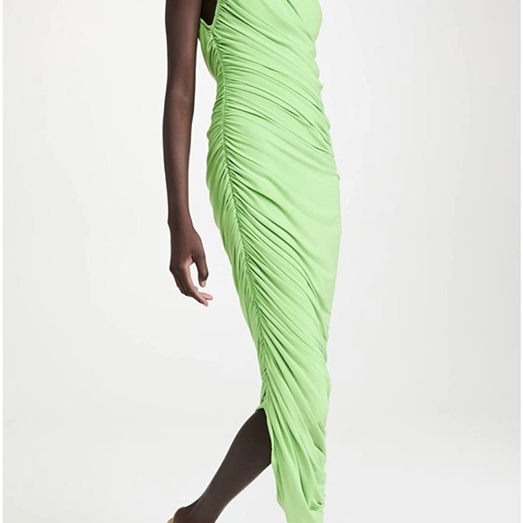 Norma Kamali Diana Gown Gemini Green Small *new with tags* - Picture 5 of 6